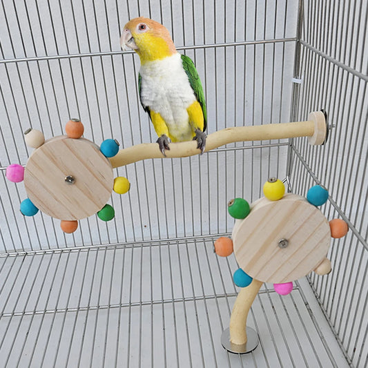Funny Perch Toy with Rotating Balls