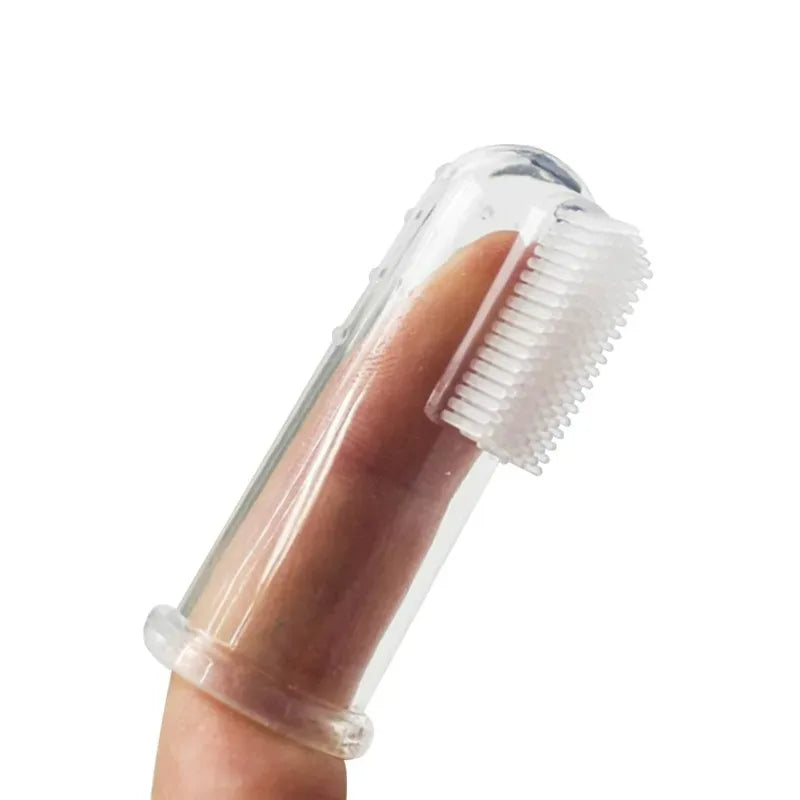 Silicone Fingertips Toothbrushes Cat Dog