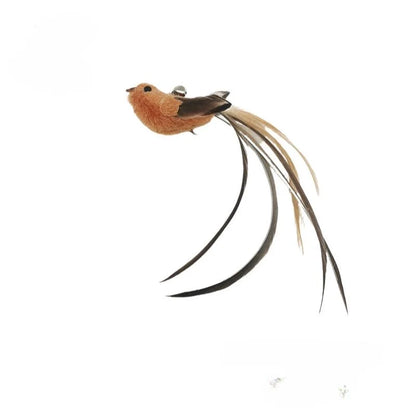 Handfree Bird/Feather Cat Wand with Bell