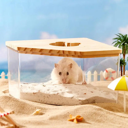 Hamster Golden Bear Sand Bath Box