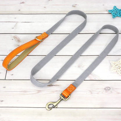 Nylon Custom Dog Puppy Collar Leash Set