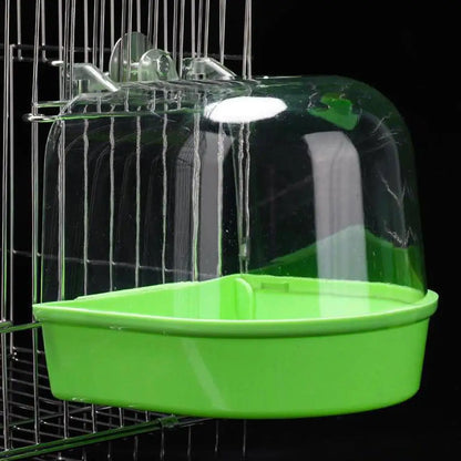 Clear Hanging Bird Bath for Cage