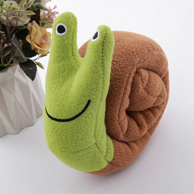 Snail shaped dog and cat toys
