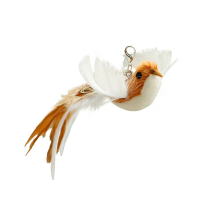 Handfree Bird/Feather Cat Wand with Bell