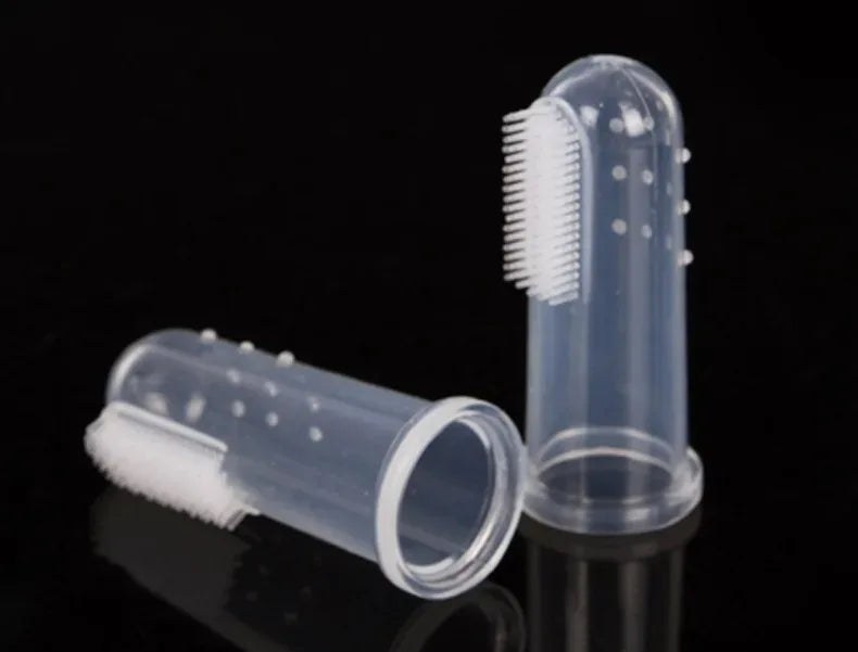 Silicone Fingertips Toothbrushes Cat Dog