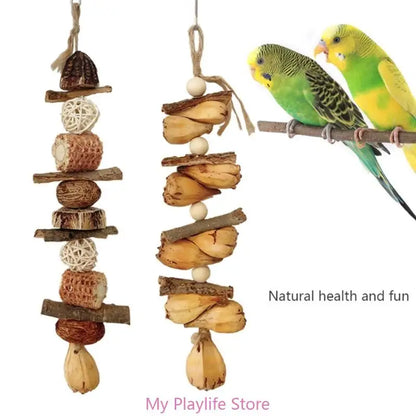 Colorful Block Bird Beak Grinding Toy