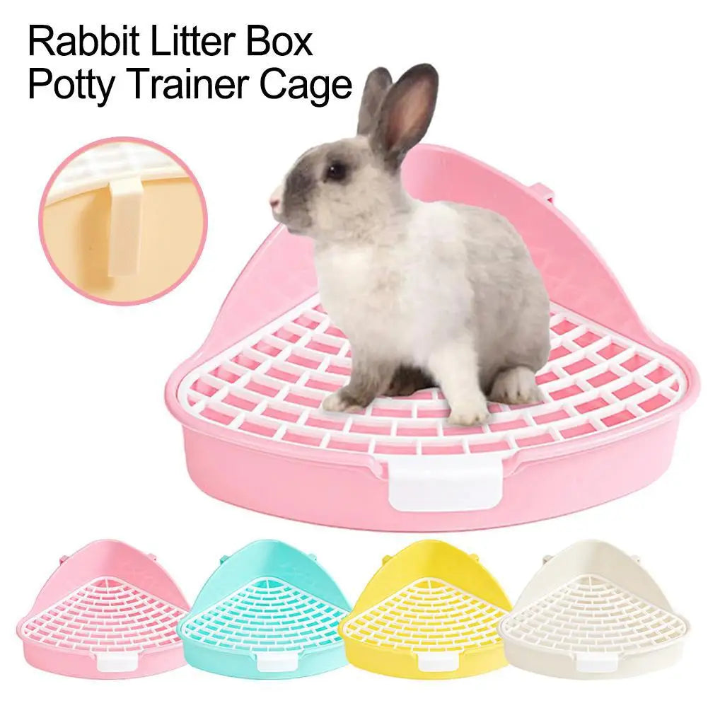 Rabbit Litter Tray Toilet Animal Potty Trainer