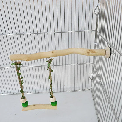 Parrot Stand Pole Double Layer Swing Toy
