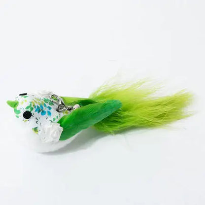 Handfree Bird/Feather Cat Wand with Bell