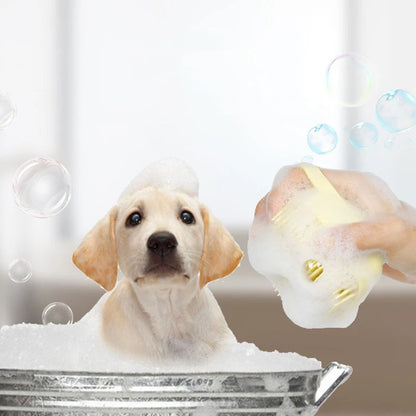 Pet dog silicone bath brush