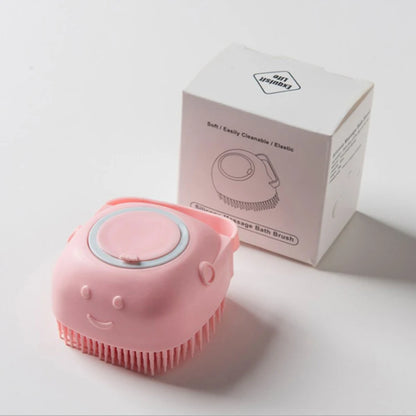 Pet dog silicone bath brush