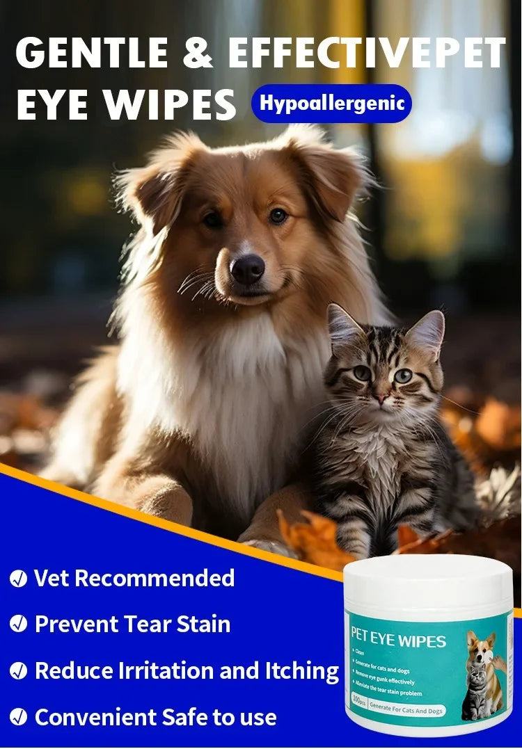 Pet Cleaning Products Eye Wipes