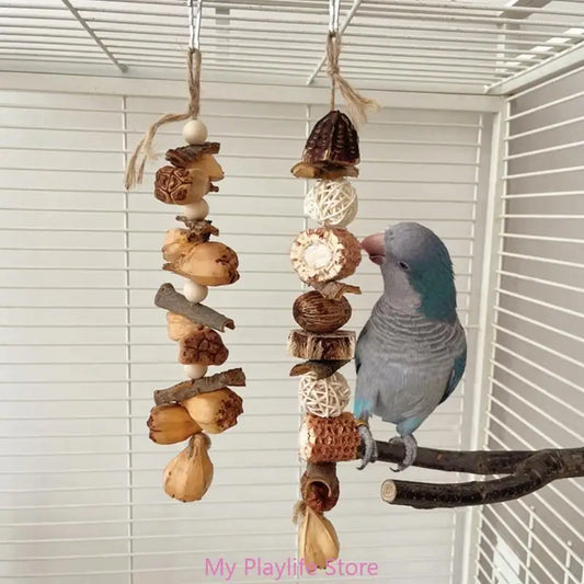 Colorful Block Bird Beak Grinding Toy