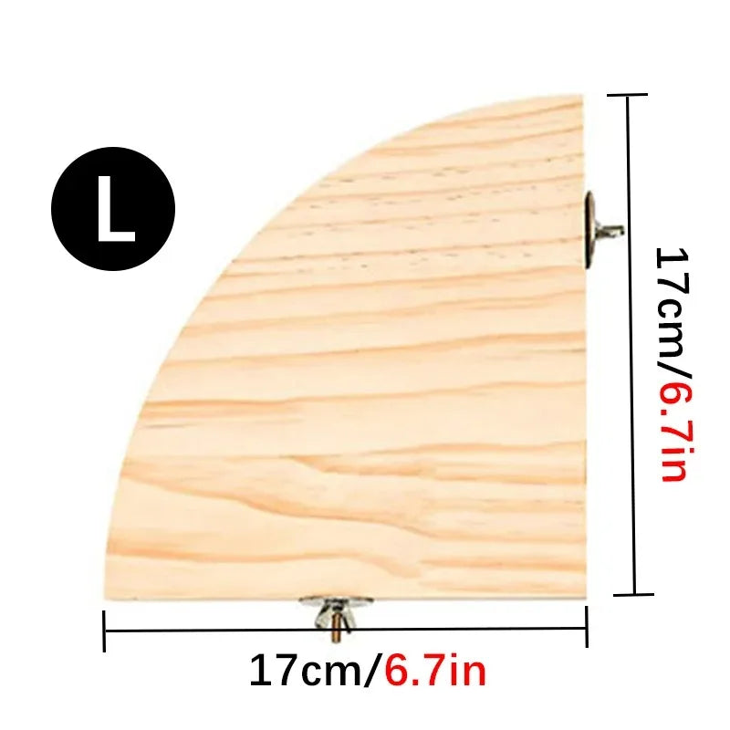 Parrot Bird Wood Perch Stand Platform