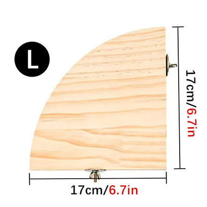 Parrot Bird Wood Perch Stand Platform