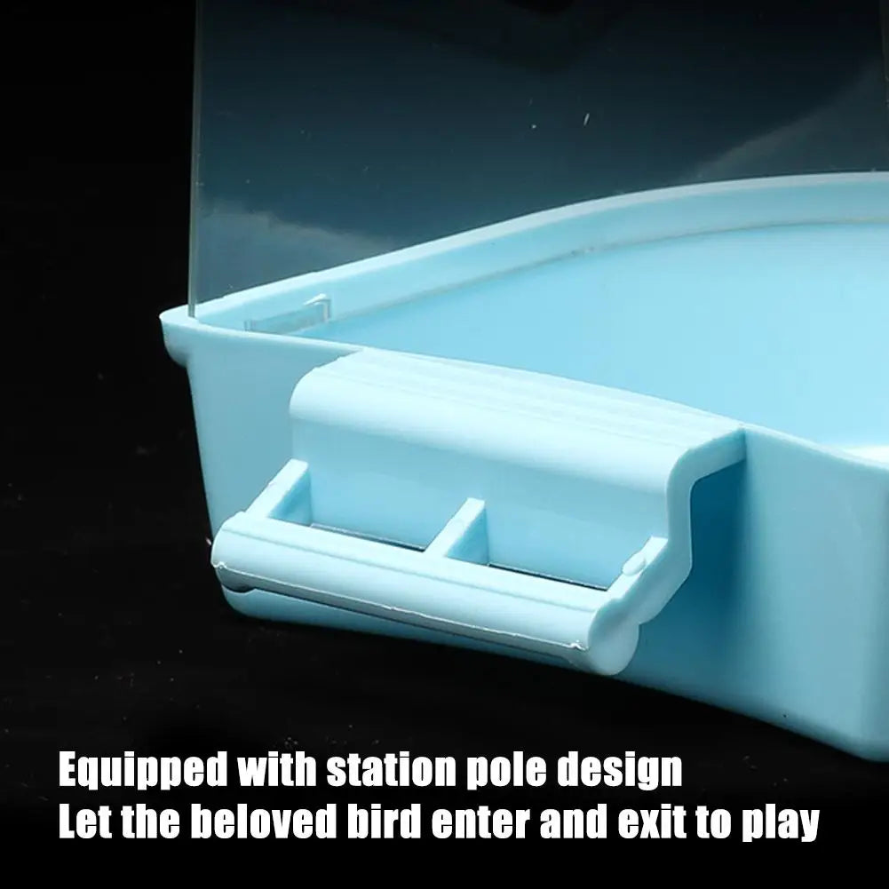 Clear Hanging Bird Bath for Cage