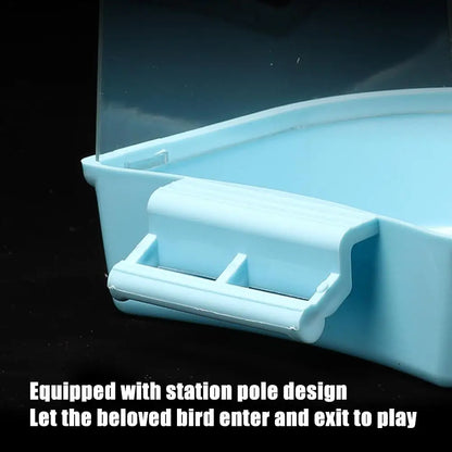 Clear Hanging Bird Bath for Cage