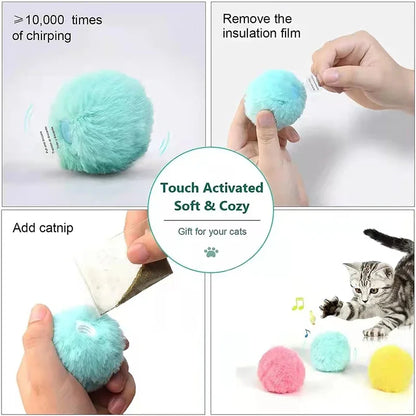 Smart Cat Toys Plush Electric Catnip