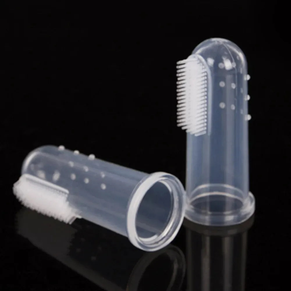 Silicone Fingertips Toothbrushes Cat Dog