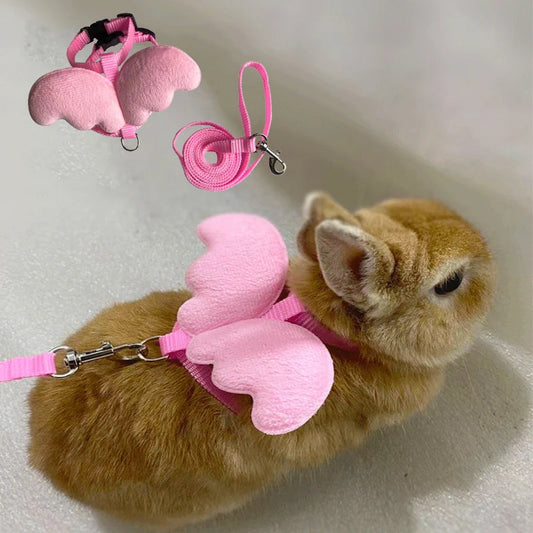 Cute Angel Wing Pet Rabbit Harness