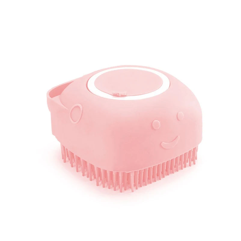 Pet dog silicone bath brush