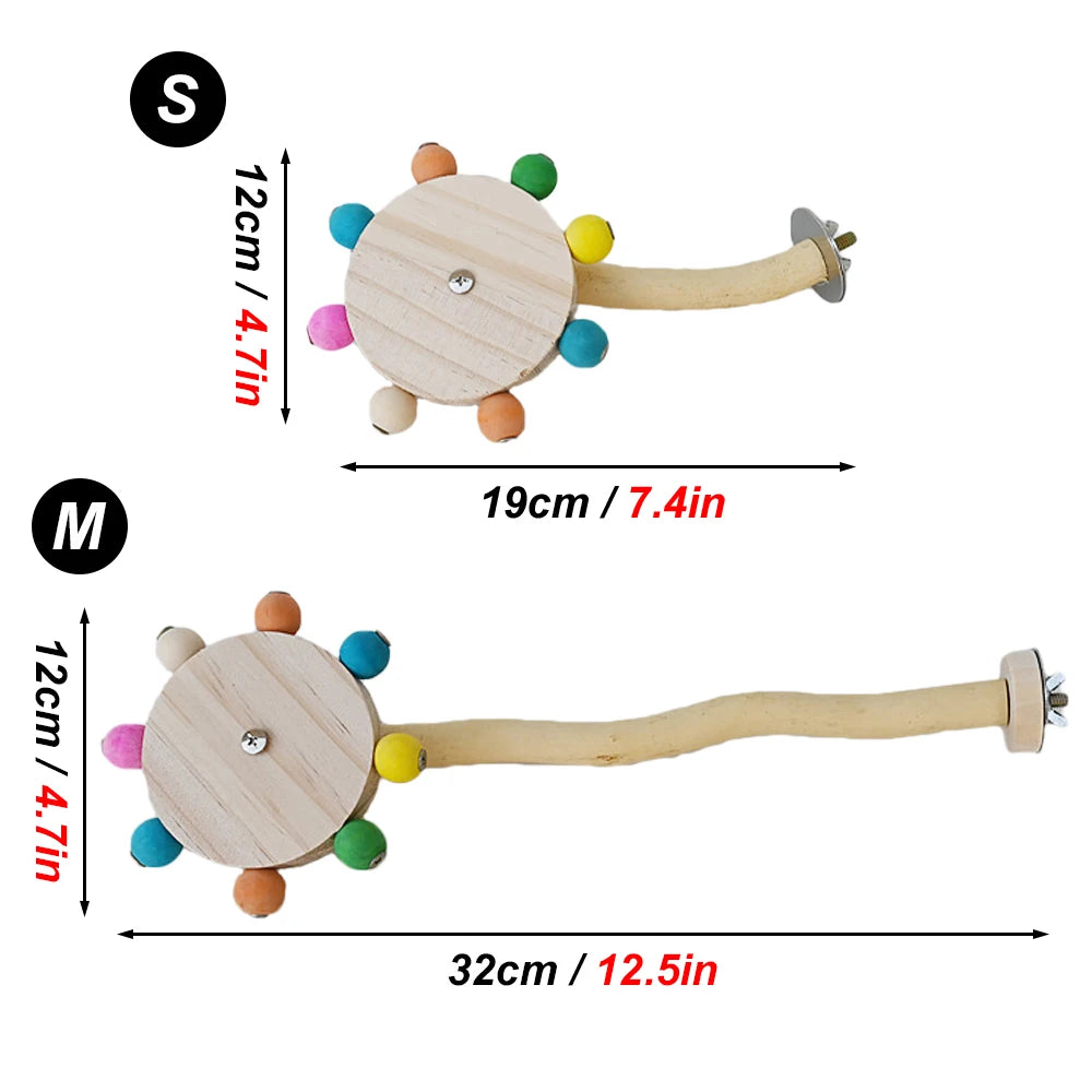 Funny Perch Toy with Rotating Balls