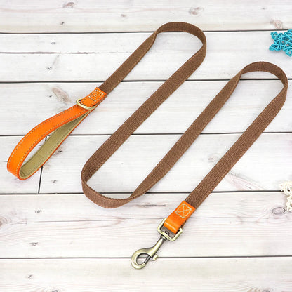 Nylon Custom Dog Puppy Collar Leash Set